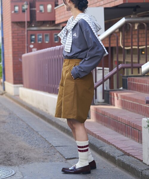 GEVACO(ゲバコ)の「【GEVACO】ウエストタブハーフパンツ(その他パンツ・レディース・ブラック/キャメル・ONE SIZE)」の11枚目の写真