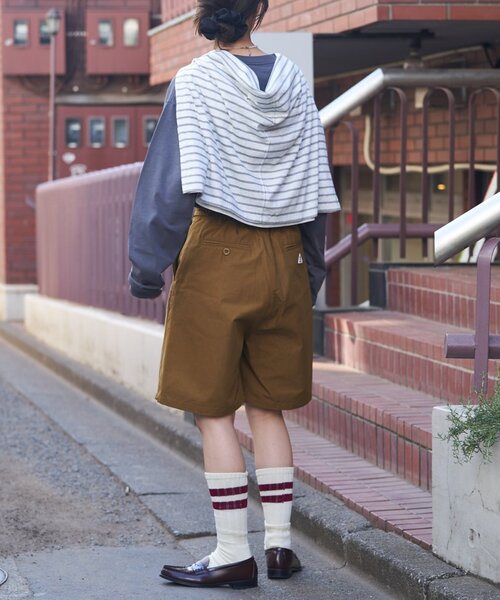 GEVACO(ゲバコ)の「【GEVACO】ウエストタブハーフパンツ(その他パンツ・レディース・ブラック/キャメル・ONE SIZE)」の15枚目の写真