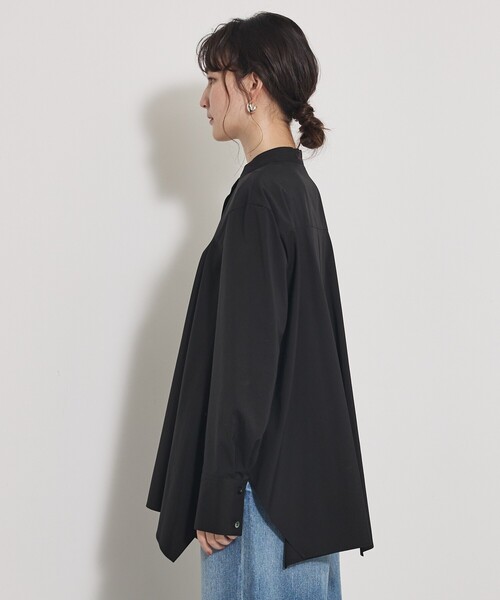 qualite(カリテ)の「【ニットにレイヤードしてもかわいい!】ランダムヘムシャツ/秋服/オフィスカジュアル(シャツ/ブラウス・レディース・オフホワイト/ブルー/ブラック・フリー)」の16枚目の写真