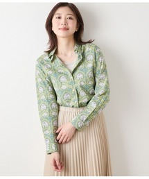 NEWYORKER（ニューヨーカー）の「リバティ ウィリアム・モリス アフリカンマリーゴールド レギュラーカラー長袖シャツ（シャツ/ブラウス）」