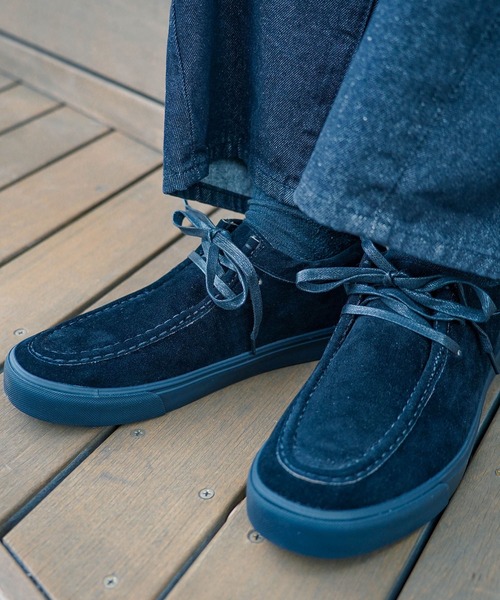 U.S. POLO ASSN.(ユーエスポロアッスン)の「【U.S. POLO ASSN./ユーエスポロアッスン】【落ち着いたスウェードを使用した高級感ある一足】フェイクスウェードブーツ ショートブーツ ワンポイント刺繍 ラバーソール(モカシン/デッキシューズ・メンズ・キャメル/ブラック・27cm/26.5cm/26cm/25.5cm/25cm)」の14枚目の写真