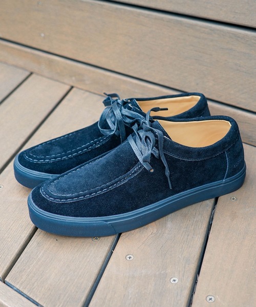 U.S. POLO ASSN.(ユーエスポロアッスン)の「【U.S. POLO ASSN./ユーエスポロアッスン】【落ち着いたスウェードを使用した高級感ある一足】フェイクスウェードブーツ ショートブーツ ワンポイント刺繍 ラバーソール(モカシン/デッキシューズ・メンズ・キャメル/ブラック・27cm/26.5cm/26cm/25.5cm/25cm)」の11枚目の写真