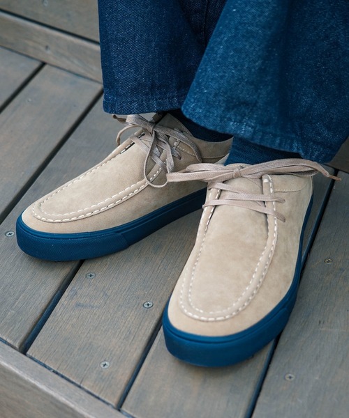 U.S. POLO ASSN.(ユーエスポロアッスン)の「【U.S. POLO ASSN./ユーエスポロアッスン】【落ち着いたスウェードを使用した高級感ある一足】フェイクスウェードブーツ ショートブーツ ワンポイント刺繍 ラバーソール(モカシン/デッキシューズ・メンズ・キャメル/ブラック・27cm/26.5cm/26cm/25.5cm/25cm)」の10枚目の写真