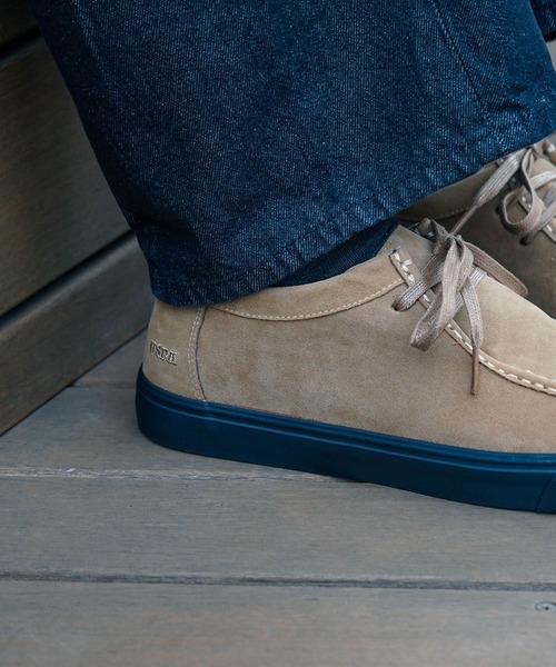 U.S. POLO ASSN.(ユーエスポロアッスン)の「【U.S. POLO ASSN./ユーエスポロアッスン】【落ち着いたスウェードを使用した高級感ある一足】フェイクスウェードブーツ ショートブーツ ワンポイント刺繍 ラバーソール(モカシン/デッキシューズ・メンズ・キャメル/ブラック・27cm/26.5cm/26cm/25.5cm/25cm)」の8枚目の写真