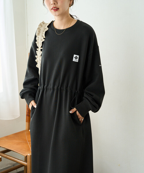 FREAK'S STORE(フリークスストア)の「限定展開 Columbia × FREAK'S STORE/コロンビア 別注W IMPERIAL PARK SWEAT DRESS/ウィメンズインペリアルパークスウェットドレス(ワンピース・レディース・ブラック/ライトグレー/パープル/ネイビー・MEDIUM)」の15枚目の写真