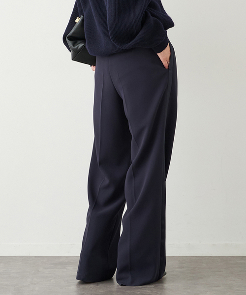 Deuxieme Classe(ドゥーズィエムクラス)の「*トリアセジョーゼット タキシード パンツ(スラックス・レディース・ネイビー/ブラック・34/36/38)」の10枚目の写真