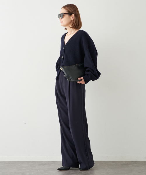 Deuxieme Classe(ドゥーズィエムクラス)の「*トリアセジョーゼット タキシード パンツ(スラックス・レディース・ネイビー/ブラック・34/36/38)」の14枚目の写真