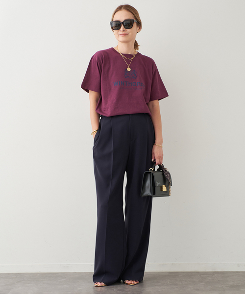 セール】*トリアセジョーゼット タキシード パンツ（スラックス