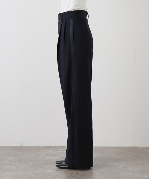 セール】*トリアセジョーゼット タキシード パンツ（スラックス