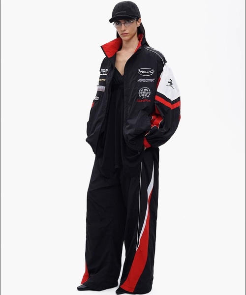 MASONPRINCE（メイソンプリンス）の「オーバーサイズ レーシング コーチJKT JK4062【MASONPRINCE】【2025AW】（ナイロンジャケット・メンズ・マルチ・L/M/S）」の7枚目の写真