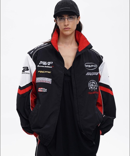 セール】オーバーサイズ レーシング コーチJKT JK4062【MASONPRINCE