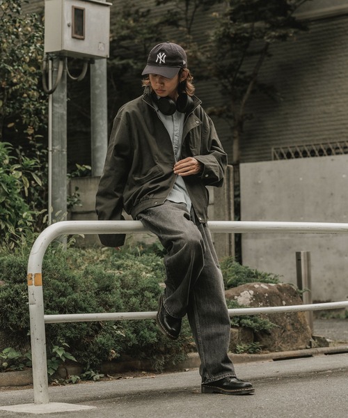 フライフロント スタンドネック コットンジャケット（カバーオール