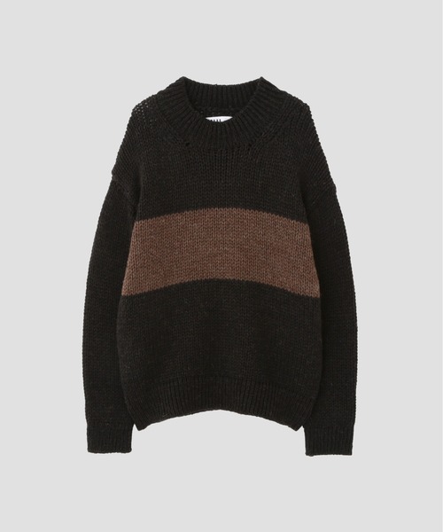 MHL.（エムエイチエル）の「NATURAL SPUN WOOL（ニット/セーター・メンズ・ダークブラウン・LARGE/MEDIUM）」の3枚目の写真
