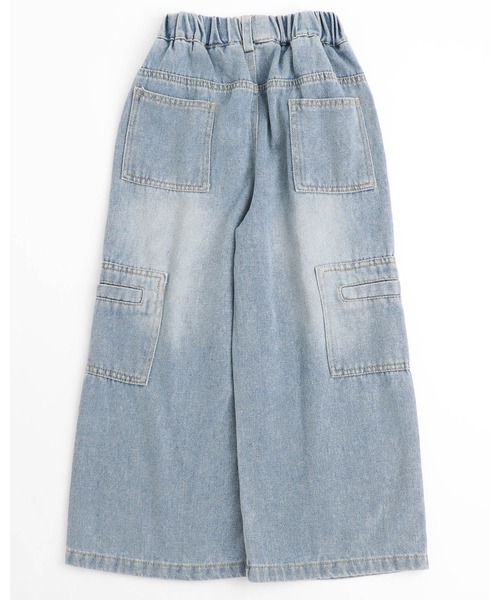 URBAN CHERRY（アーバンチェリー）の「カーブステッチカーゴデニムパンツ（デニムパンツ・キッズ・ブルー・110cm/120cm/140cm/130cm/150cm）」の5枚目の写真