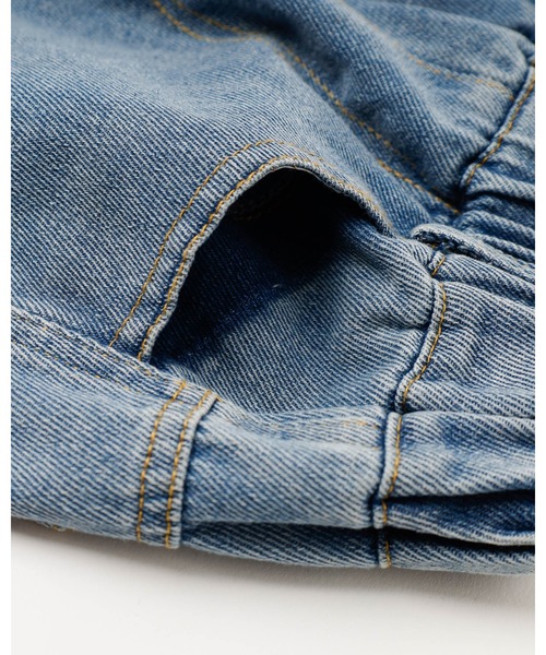 URBAN CHERRY（アーバンチェリー）の「カーブステッチカーゴデニムパンツ（デニムパンツ・キッズ・ブルー・110cm/120cm/140cm/130cm/150cm）」の10枚目の写真