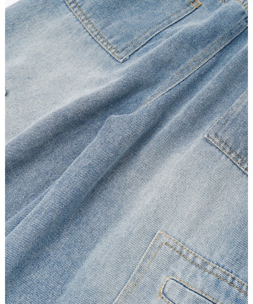 URBAN CHERRY（アーバンチェリー）の「カーブステッチカーゴデニムパンツ（デニムパンツ・キッズ・ブルー・110cm/120cm/140cm/130cm/150cm）」の16枚目の写真