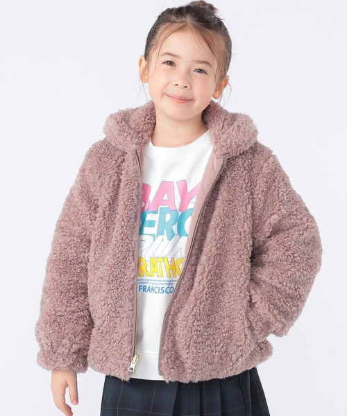 SHIPS(シップス)の「SHIPS KIDS:100~130cm / プードルファー×タフタ リバーシブル ジャケット(その他アウター・キッズ・オフホワイト/ブラウン系・120/110/100/130)」の11枚目の写真