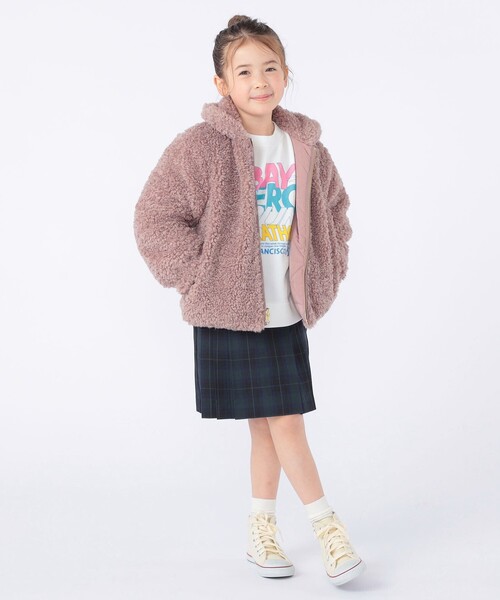 SHIPS(シップス)の「SHIPS KIDS:100~130cm / プードルファー×タフタ リバーシブル ジャケット(その他アウター・キッズ・オフホワイト/ブラウン系・120/110/100/130)」の18枚目の写真