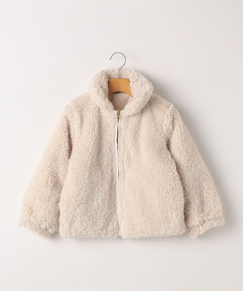 SHIPS(シップス)の「SHIPS KIDS:100~130cm / プードルファー×タフタ リバーシブル ジャケット(その他アウター・キッズ・オフホワイト/ブラウン系・120/110/100/130)」の20枚目の写真