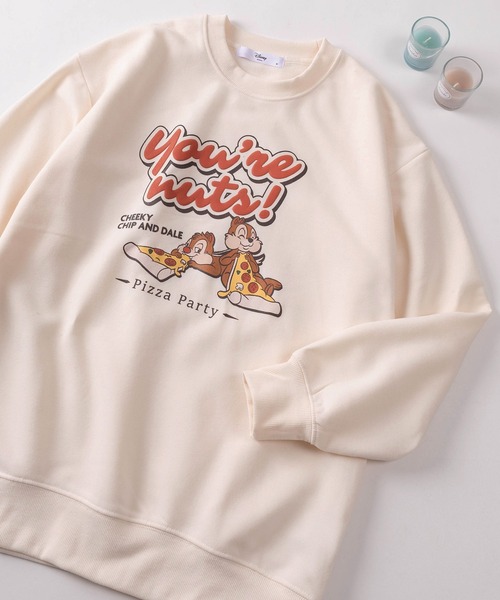 Disney(ディズニー)の「【71】【Disney/ディズニー】ズートピア/チップ&デール/くまのプーさん 裏起毛 スウェット(スウェット・レディース・ブラウン/ベージュ/ブラック/クリーム/ブルー/マスタード/グレー/ホワイト・M/L)」の6枚目の写真