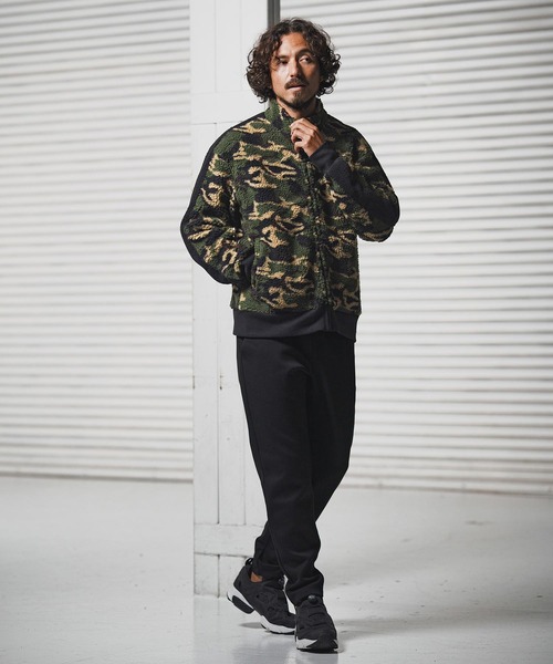 1minute 1second（ワンミニットワンセカンド）の「mj11156-camouflage boa line truck JKT ボアトラックジャケット(1M25F110)（その他アウター・メンズ・ホワイト系その他/カーキ系・XL/L/M/S）」の12枚目の写真
