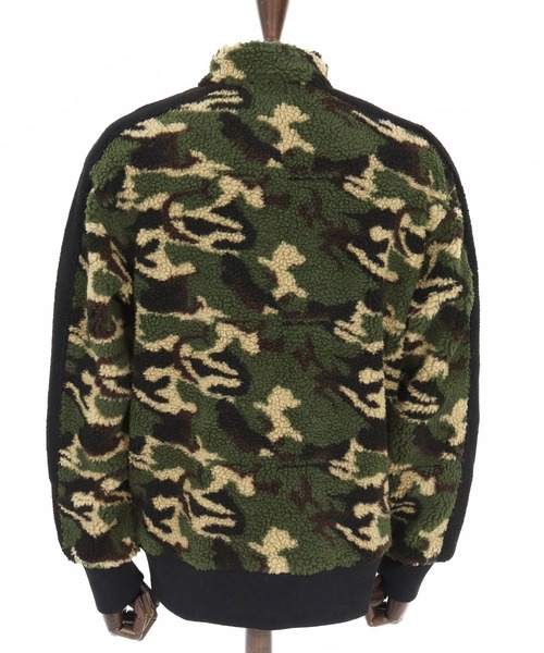 1minute 1second（ワンミニットワンセカンド）の「mj11156-camouflage boa line truck JKT ボアトラックジャケット(1M25F110)（その他アウター・メンズ・ホワイト系その他/カーキ系・XL/L/M/S）」の14枚目の写真