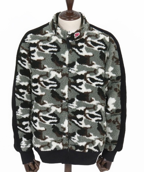 1minute 1second（ワンミニットワンセカンド）の「mj11156-camouflage boa line truck JKT ボアトラックジャケット(1M25F110)（その他アウター・メンズ・ホワイト系その他/カーキ系・XL/L/M/S）」の20枚目の写真