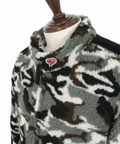 1minute 1second（ワンミニットワンセカンド）の「mj11156-camouflage boa line truck JKT ボアトラックジャケット(1M25F110)（その他アウター・メンズ・ホワイト系その他/カーキ系・XL/L/M/S）」の19枚目の写真