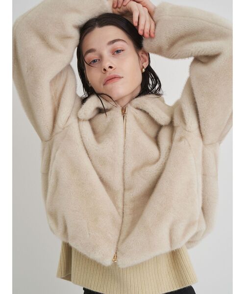 ELENDEEK（エレンディーク）の「ファージップブルゾン（ブルゾン・レディース・ブラウン/ベージュ・FREE）」の6枚目の写真