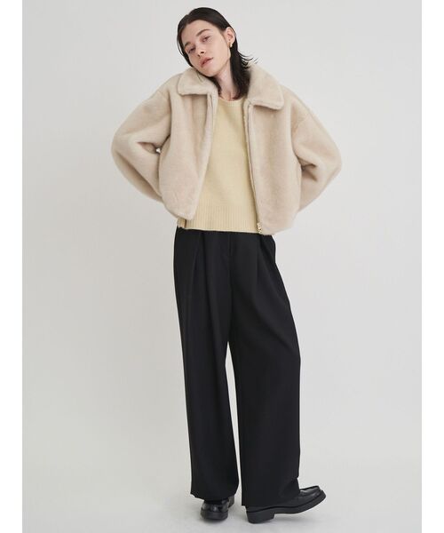 ELENDEEK（エレンディーク）の「ファージップブルゾン（ブルゾン・レディース・ブラウン/ベージュ・FREE）」の8枚目の写真