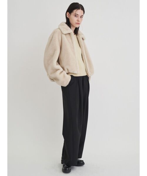 ELENDEEK（エレンディーク）の「ファージップブルゾン（ブルゾン・レディース・ブラウン/ベージュ・FREE）」の9枚目の写真