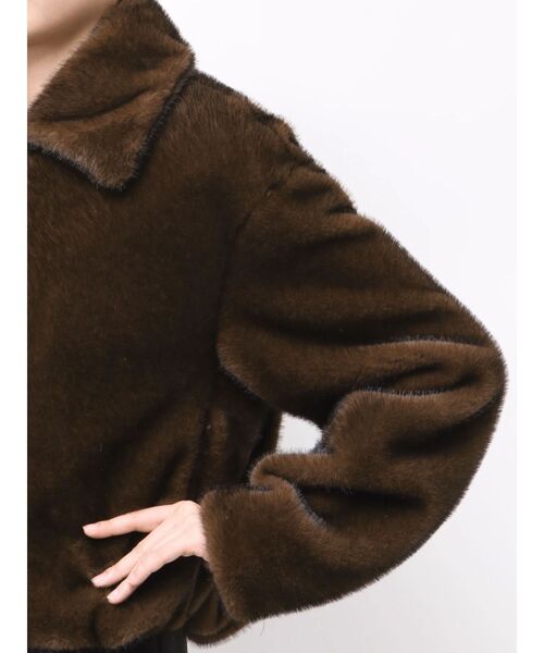 ELENDEEK（エレンディーク）の「ファージップブルゾン（ブルゾン・レディース・ブラウン/ベージュ・FREE）」の21枚目の写真