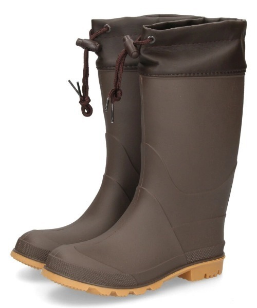 Parade(パレード)の「【防水】ドローコード付きレインブーツ 56604(レインシューズ・キッズ・ブラック/カーキ/サックスブルー/ブラウン/ネイビー/ラベンダー・21.0cm/24.0cm/19.0cm/20.0cm/22.0cm/23.0cm/16.0cm/17.0cm/18.0cm)」の2枚目の写真