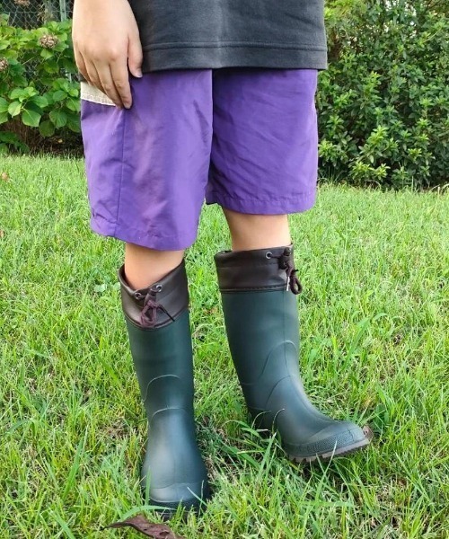 Parade(パレード)の「【防水】ドローコード付きレインブーツ 56604(レインシューズ・キッズ・ブラック/カーキ/サックスブルー/ブラウン/ネイビー/ラベンダー・21.0cm/24.0cm/19.0cm/20.0cm/22.0cm/23.0cm/16.0cm/17.0cm/18.0cm)」の15枚目の写真