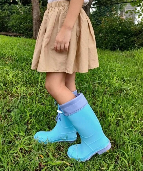Parade(パレード)の「【防水】ドローコード付きレインブーツ 56604(レインシューズ・キッズ・ブラック/カーキ/サックスブルー/ブラウン/ネイビー/ラベンダー・21.0cm/24.0cm/19.0cm/20.0cm/22.0cm/23.0cm/16.0cm/17.0cm/18.0cm)」の16枚目の写真