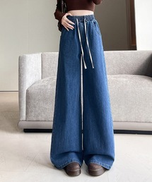 ゆるシルエットワイドデニムパンツ
