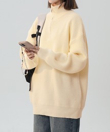 ハーフジップニット/Half-zip knit (AW)