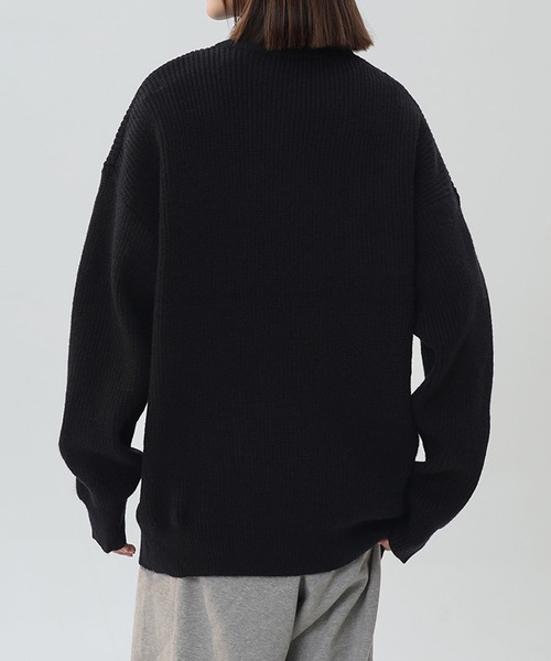 aimoha(アイモハ)の「ハーフジップニット/Half-zip knit (AW)(ニット/セーター・メンズ・グレー/オフホワイト/ブラック・X-LARGE/XX-LARGE/XXX-LARGE)」の16枚目の写真