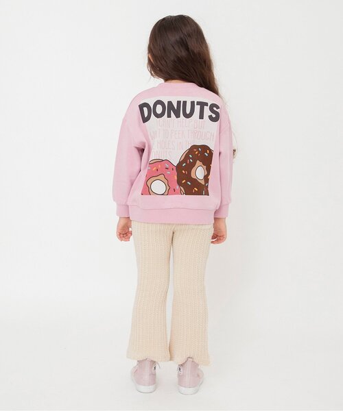 BREEZE（ブリーズ）の「【ジュニア対応】ベロアフレアパンツ（その他パンツ・キッズ・キナリ/オレンジ/グリーン/ピンク/ブラック・80/90/100/110/120/130/140）」の13枚目の写真