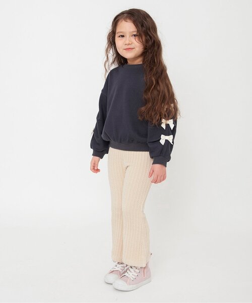 BREEZE（ブリーズ）の「【ジュニア対応】ベロアフレアパンツ（その他パンツ・キッズ・キナリ/オレンジ/グリーン/ピンク/ブラック・80/90/100/110/120/130/140）」の14枚目の写真