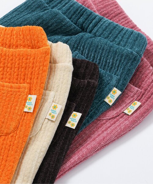 BREEZE（ブリーズ）の「【ジュニア対応】ベロアフレアパンツ（その他パンツ・キッズ・キナリ/オレンジ/グリーン/ピンク/ブラック・80/90/100/110/120/130/140）」の16枚目の写真