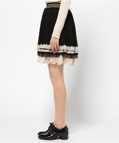9K120【フォクシー】(M)ミルフィーユスカート フレアスカート 黒 極美品 9K120【フォクシー】(M)ミルフィーユスカート フレアスカート 黒