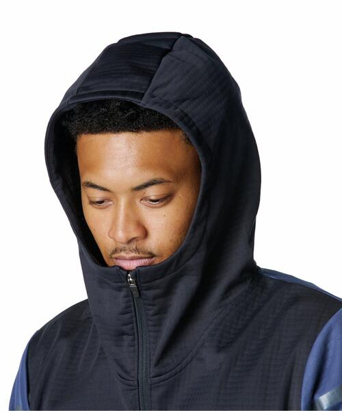 UNDER ARMOUR(アンダーアーマー)の「UAウインターニット 3レイヤー フルジップ フーディー(トレーニング/メンズ)(その他アウター・メンズ・ネイビー×ホワイト・M/S/3XL/XL/2XL/L)」の4枚目の写真