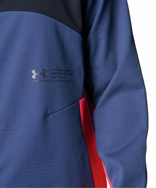 UNDER ARMOUR(アンダーアーマー)の「UAウインターニット 3レイヤー フルジップ フーディー(トレーニング/メンズ)(その他アウター・メンズ・ネイビー×ホワイト・M/S/3XL/XL/2XL/L)」の5枚目の写真