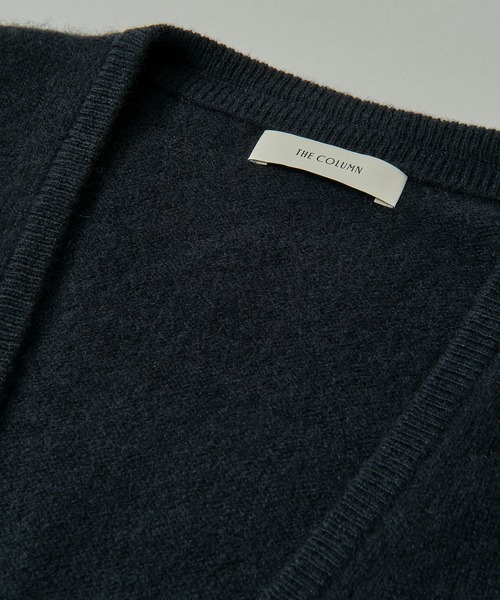 ESTNATION(エストネーション)の「COLUMN / カシミヤ ニットカーディガン<THE COLUMN>(カーディガン/ボレロ・メンズ・ネイビー/グレー・MEDIUM/LARGE)」の7枚目の写真
