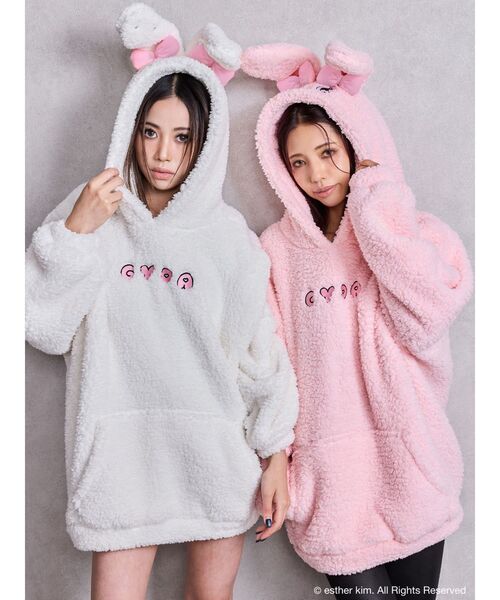 GYDA（ジェイダ）の「Esther Bunny×GYDA BIG ボアパーカー（パーカー