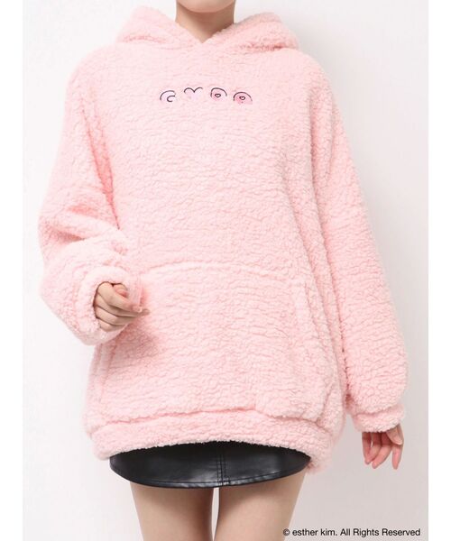 GYDA(ジェイダ)の「Esther Bunny×GYDA BIG ボアパーカー(パーカー・レディース・オフホワイト/ピンク・FREE)」の20枚目の写真