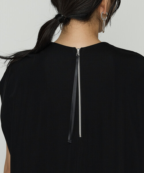 Gabardine K.T（ギャバジンケーティー）の「ハイテンションポンチライト フレンチスリーブロングプルオーバー（Tシャツ/カットソー・レディース・ダークブラウン/オフホワイト/ブラック・9号）」の21枚目の写真
