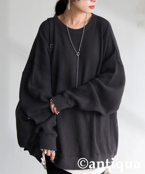 ワッフル トップス（Tシャツ/カットソー）｜antiqua（アンティカ）の