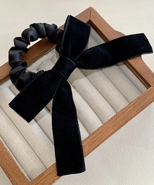 IRADOWL（アイラドール）の「ミニリボンシュシュ（シュシュ・レディース・ブラック・FREE）」の2枚目の写真